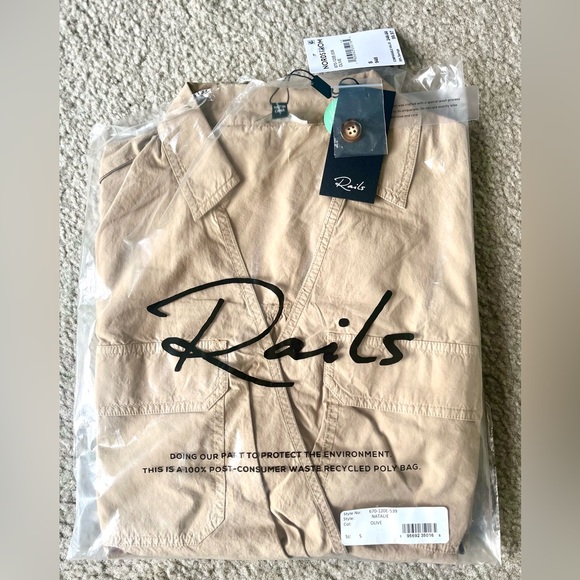 RAILS Natalie Wrap Dress Size Small Khaki Brand New with Tags & Packaging - Picture 7 of 10